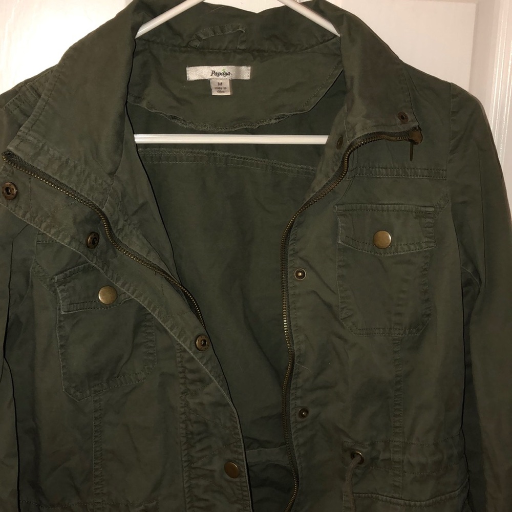 army green jacket